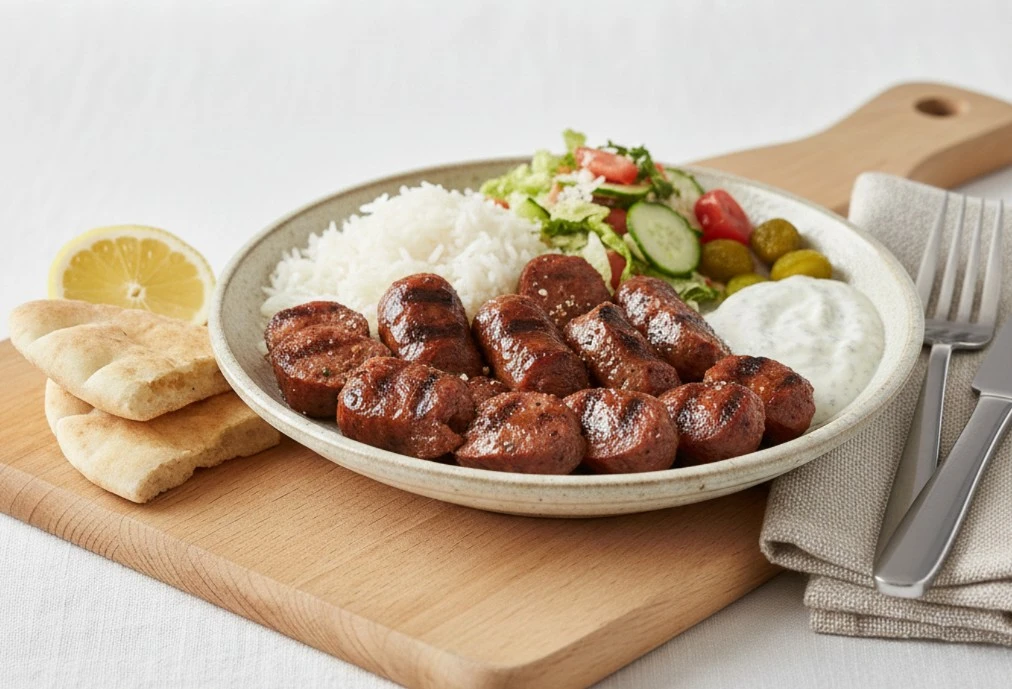 Adana kebab sandwich at Syrian restaurant Downtown Saskatoon